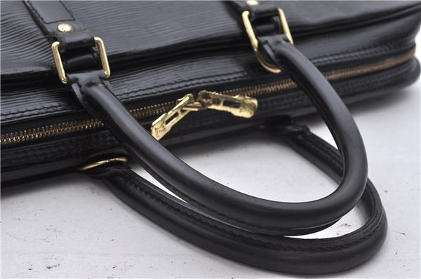 Auth Louis Vuitton Epi Porte Documents Voyage Briefcase Black M59162 LV 4775D