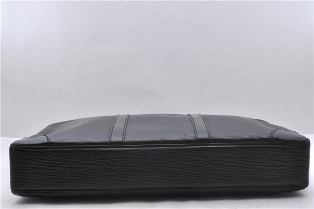 Auth Louis Vuitton Epi Porte Documents Voyage Briefcase Black M59162 LV 4775D