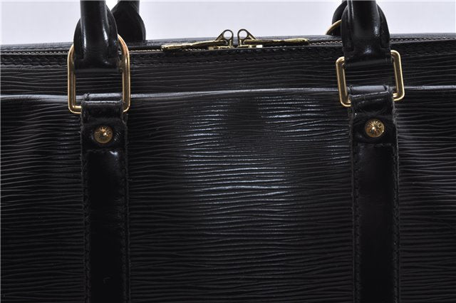 Auth Louis Vuitton Epi Porte Documents Voyage Briefcase Black M59162 LV 4775D