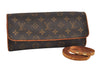Authentic Louis Vuitton Monogram Pochette Twin GM Shoulder Bag M51852 LV 4775I