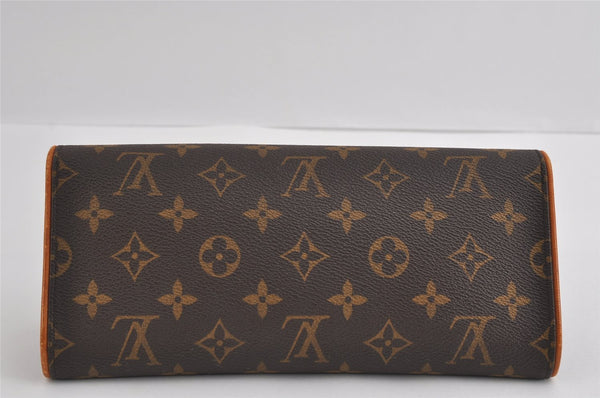 Authentic Louis Vuitton Monogram Pochette Twin GM Shoulder Bag M51852 LV 4775I