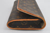 Authentic Louis Vuitton Monogram Pochette Twin GM Shoulder Bag M51852 LV 4775I