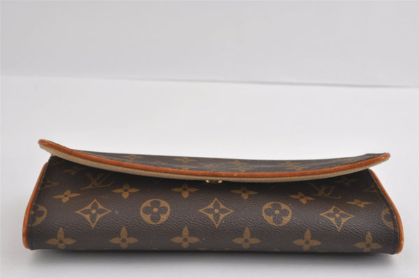 Authentic Louis Vuitton Monogram Pochette Twin GM Shoulder Bag M51852 LV 4775I