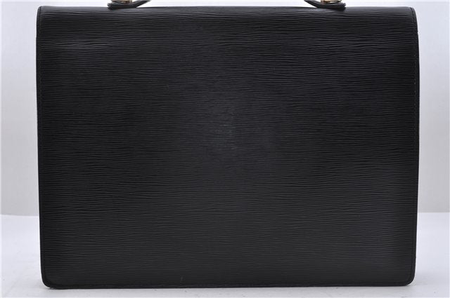 Auth Louis Vuitton Epi Porte Documents Bandouliere Briefcase M54462 Black 4776D