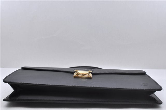 Auth Louis Vuitton Epi Porte Documents Bandouliere Briefcase M54462 Black 4776D