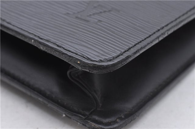 Auth Louis Vuitton Epi Porte Documents Bandouliere Briefcase M54462 Black 4776D