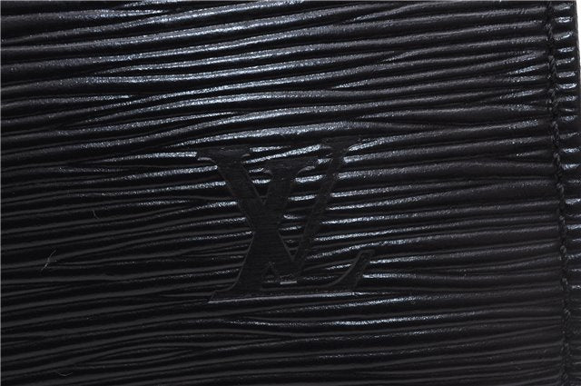 Auth Louis Vuitton Epi Porte Documents Bandouliere Briefcase M54462 Black 4776D