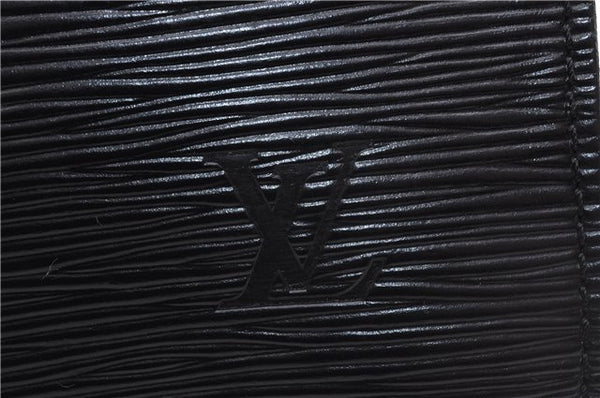 Auth Louis Vuitton Epi Porte Documents Bandouliere Briefcase M54462 Black 4776D