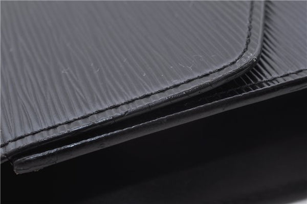 Auth Louis Vuitton Epi Porte Documents Bandouliere Briefcase M54462 Black 4776D