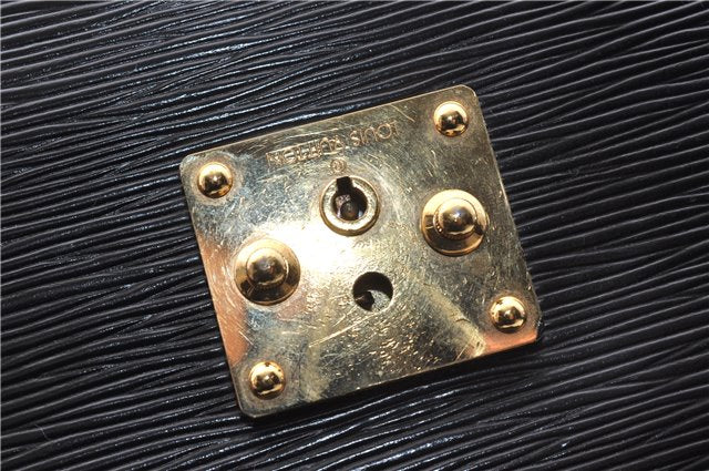 Auth Louis Vuitton Epi Porte Documents Bandouliere Briefcase M54462 Black 4776D