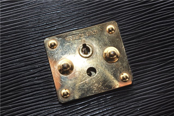 Auth Louis Vuitton Epi Porte Documents Bandouliere Briefcase M54462 Black 4776D