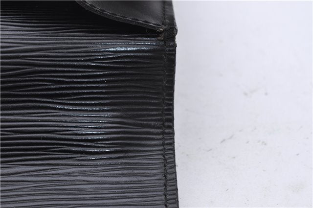 Auth Louis Vuitton Epi Porte Documents Bandouliere Briefcase M54462 Black 4776D