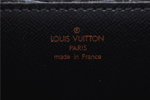 Auth Louis Vuitton Epi Porte Documents Bandouliere Briefcase M54462 Black 4776D