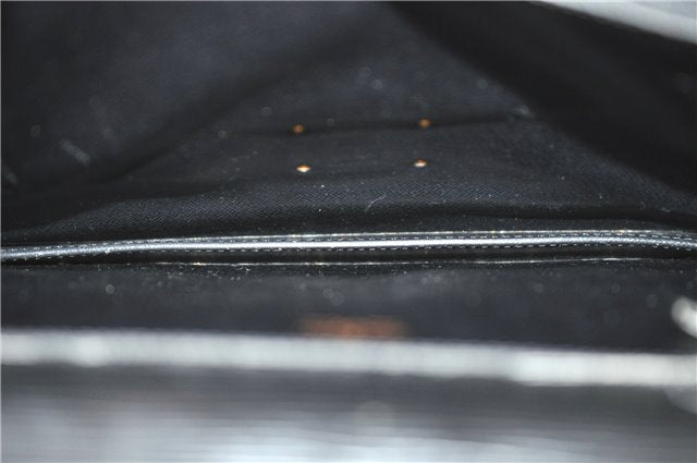 Auth Louis Vuitton Epi Porte Documents Bandouliere Briefcase M54462 Black 4776D