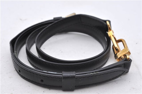 Auth Louis Vuitton Epi Porte Documents Bandouliere Briefcase M54462 Black 4776D