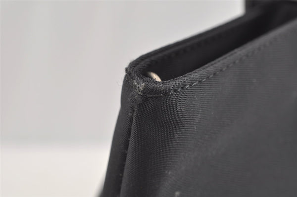 Authentic FENDI Vintage Nylon Leather Hand Tote Bag Black 4776I