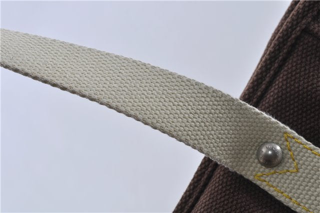 Authentic LOUIS VUITTON Antigua LV Cup Cabas MM Tote Bag Brown M80663 LV 4777C