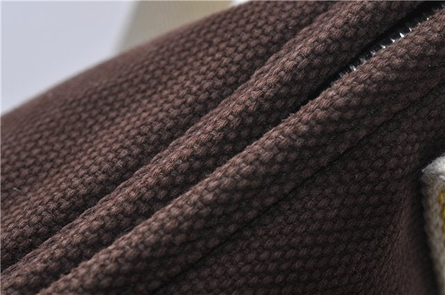 Authentic LOUIS VUITTON Antigua LV Cup Cabas MM Tote Bag Brown M80663 LV 4777C