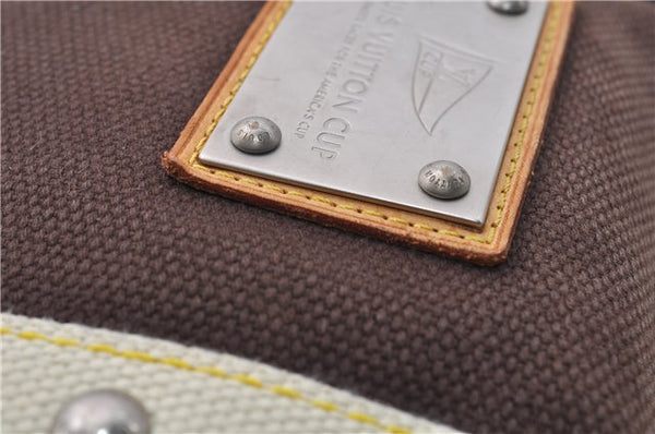 Authentic LOUIS VUITTON Antigua LV Cup Cabas MM Tote Bag Brown M80663 LV 4777C