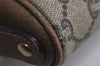 Authentic GUCCI GG Plus Clutch Hand Bag Purse PVC Leather Brown Junk 4779I