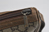 Authentic GUCCI GG Plus Clutch Hand Bag Purse PVC Leather Brown Junk 4779I