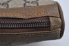 Authentic GUCCI GG Plus Clutch Hand Bag Purse PVC Leather Brown Junk 4779I