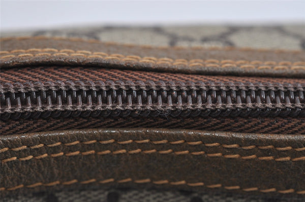 Authentic GUCCI GG Plus Clutch Hand Bag Purse PVC Leather Brown Junk 4779I