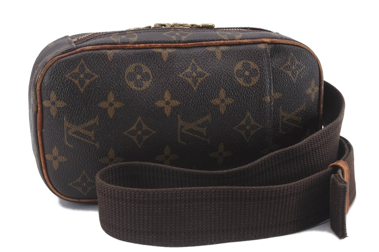 Authentic Louis Vuitton Monogram Pochette Gange Waist Waist bag M51870 LV 4780D