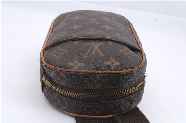 Authentic Louis Vuitton Monogram Pochette Gange Waist Waist bag M51870 LV 4780D