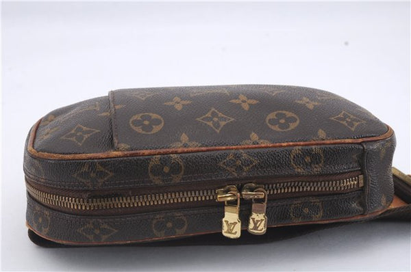 Authentic Louis Vuitton Monogram Pochette Gange Waist Waist bag M51870 LV 4780D