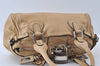 Authentic Chloe Vintage Paddington Leather Shoulder Hand Bag Beige 4780I