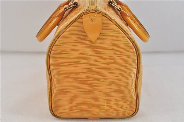 Authentic LOUIS VUITTON Epi Speedy 25 Hand Bag Yellow M43019 LV 4781C