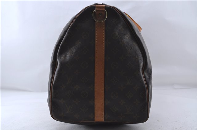 Auth Louis Vuitton Monogram Keepall Bandouliere 60 Boston Bag M41412 LV 4781D
