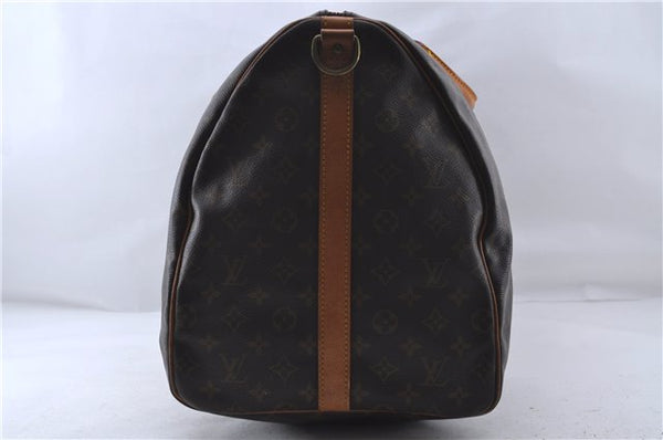 Auth Louis Vuitton Monogram Keepall Bandouliere 60 Boston Bag M41412 LV 4781D