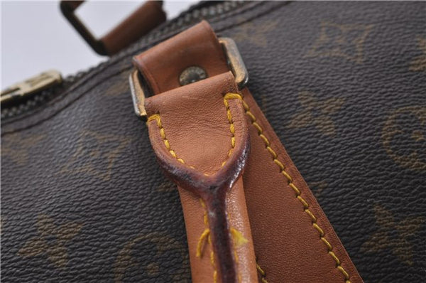 Auth Louis Vuitton Monogram Keepall Bandouliere 60 Boston Bag M41412 LV 4781D