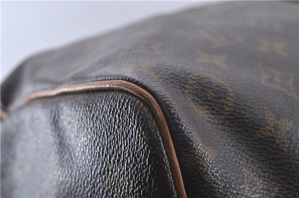 Auth Louis Vuitton Monogram Keepall Bandouliere 60 Boston Bag M41412 LV 4781D