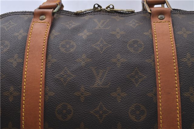Auth Louis Vuitton Monogram Keepall Bandouliere 60 Boston Bag M41412 LV 4781D