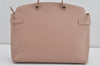 Authentic FURLA Vintage Agata M Leather 2Way Shoulder Tote Bag Pink 4781I