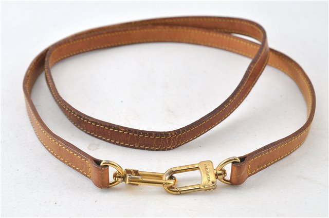 Authentic Louis Vuitton Leather Shoulder Strap Beige 47.2
