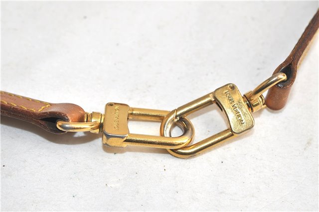 Authentic Louis Vuitton Leather Shoulder Strap Beige 47.2