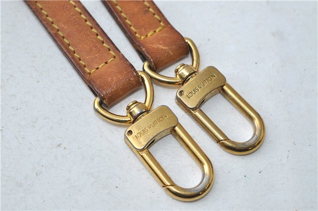 Authentic Louis Vuitton Leather Shoulder Strap Beige 47.2