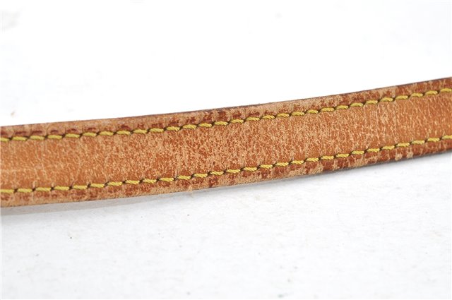 Authentic Louis Vuitton Leather Shoulder Strap Beige 47.2