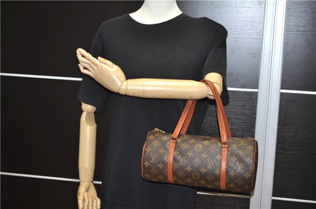 Authentic Louis Vuitton Monogram Papillon 30 Hand Bag Old Model LV 4783F
