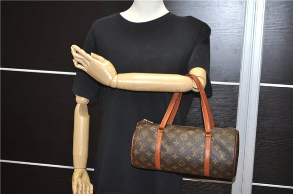 Authentic Louis Vuitton Monogram Papillon 30 Hand Bag Old Model LV 4783F