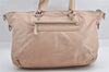 Authentic MIU MIU Vintage Leather 2Way Shoulder Tote Bag Beige 4783I