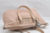 Authentic MIU MIU Vintage Leather 2Way Shoulder Tote Bag Beige 4783I