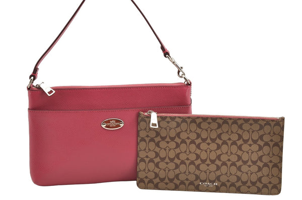 Authentic COACH Vintage Shoulder Hand Bag Purse Leather Pink 4784I