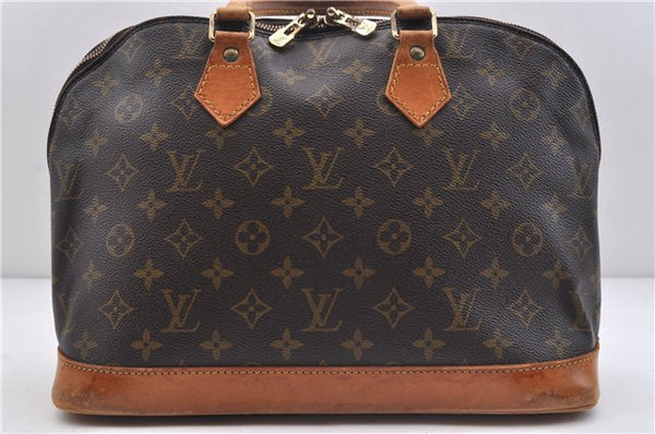 Authentic LOUIS VUITTON Monogram Alma Hand Bag M51130 LV 4785C