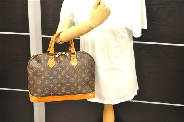 Authentic LOUIS VUITTON Monogram Alma Hand Bag M51130 LV 4785C