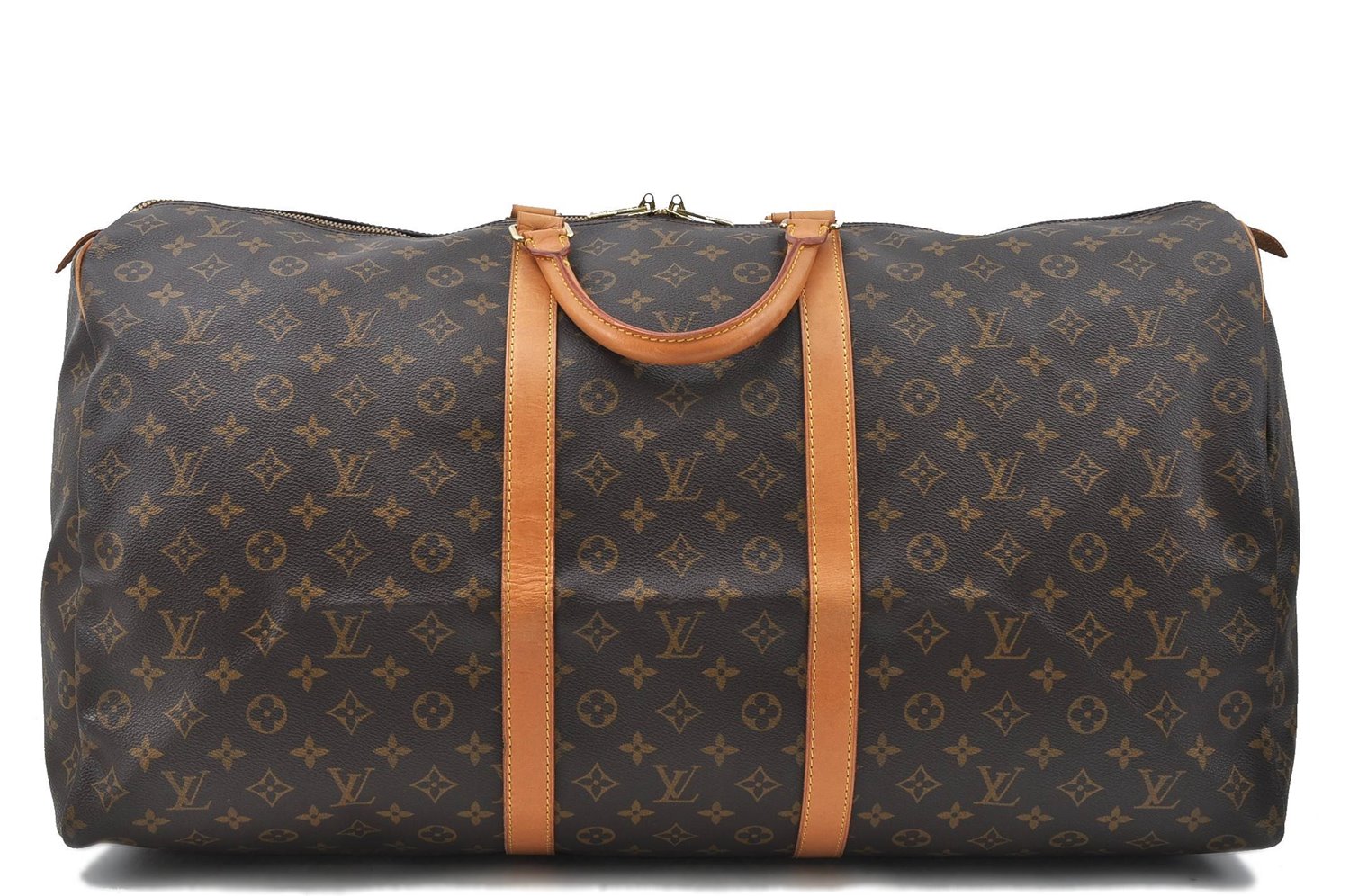 Authentic Louis Vuitton Monogram Keepall 60 Travel Boston Bag M41422 LV 4787D